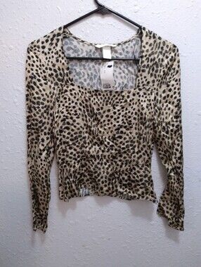 H & M Leopard Blouse